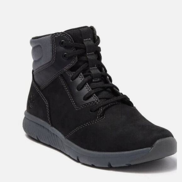 Timberland | Boltero Boys High Top Sneaker Boots Winter Snow Suede Black Size 5 - Picture 1 of 12